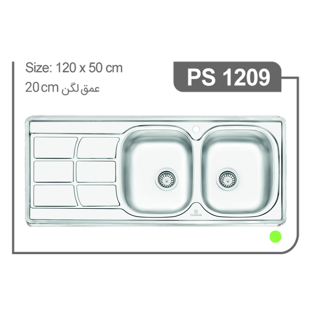سینک فانتزی توکار  کد 1209                              ابعاد  50*120